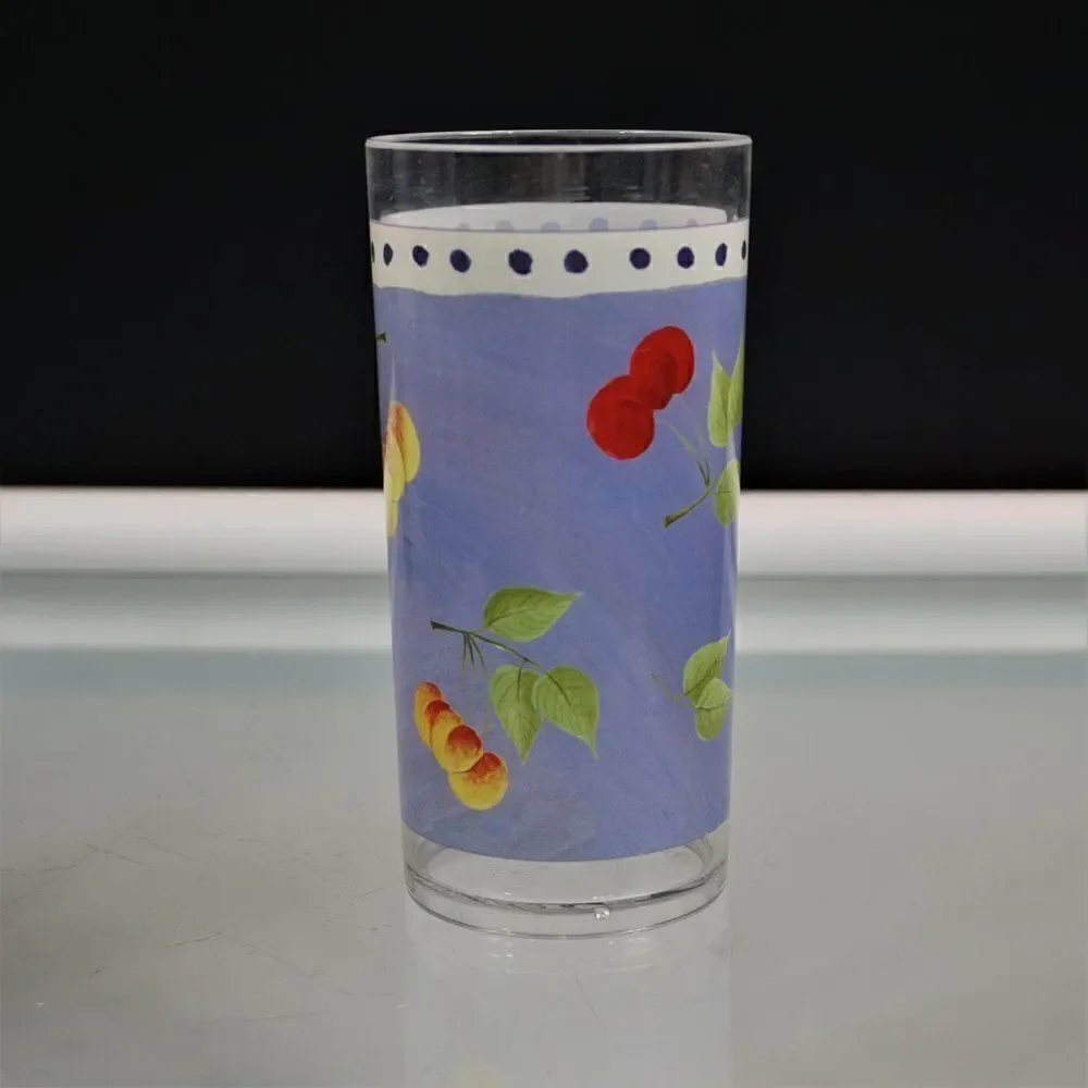 Sakura Evolution Cherry Highball Glasses Set of 4 Melamine Plastic Gracey Knight